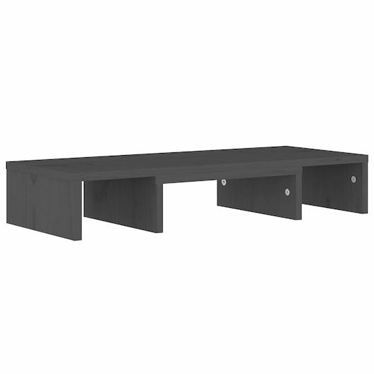 vidaXL Stand Desk Mounted Monitor Gray (813936)