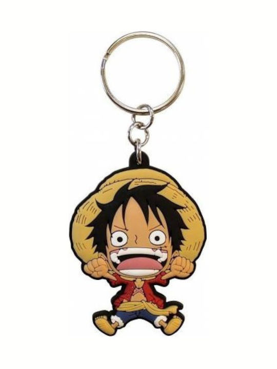 Abysse Keychain Luffy Plastic Red