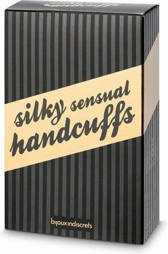 Bijoux Indiscrets Silky Sensual Handcuffs Χειροπέδες σε Μαύρο Χρώμα