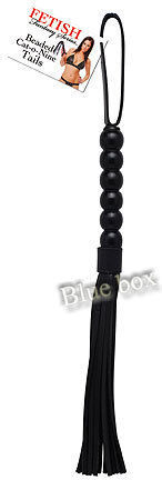Pipedream Fetish Fantasy Series Beaded Cat-o-Nine Tails Камшик в Черен Цвят