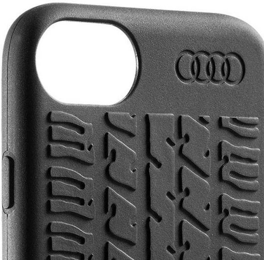 Carner Audi Back Cover Σιλικόνης Μαύρο (iPhone 8/7)