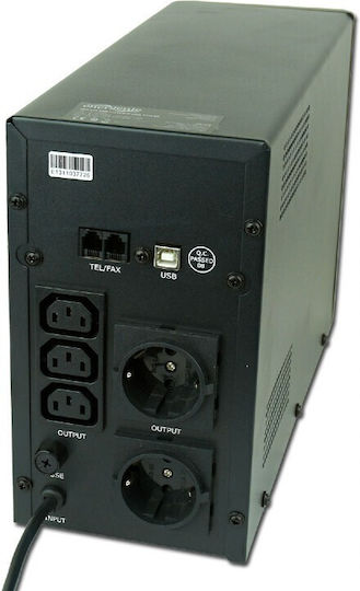 Energenie EG-UPS-035 UPS Line-Interactive 2000VA 1200W cu 6 Prize