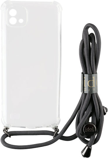 Idol 1991 Antishock Back Cover Σιλικόνης με Λουράκι Διάφανο (Realme C11 2021)