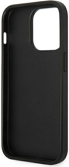 Karl Lagerfeld Saffiano Karl`s Head Patch Back Cover Silicone Black (iPhone 14 Pro)