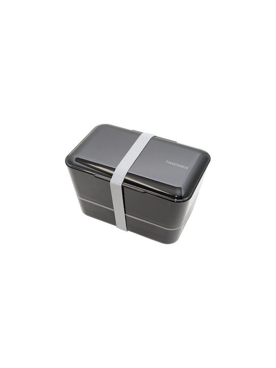 Bento Βox Lunchbox Kunststoff Schwarz 1150ml 1Stück