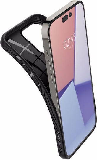 Spigen Liquid Air Back Cover Σιλικόνης Matte Black (iPhone 14 Pro Max)
