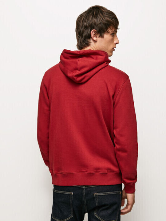 Lamont Sweatshirt with Hood Burgundy