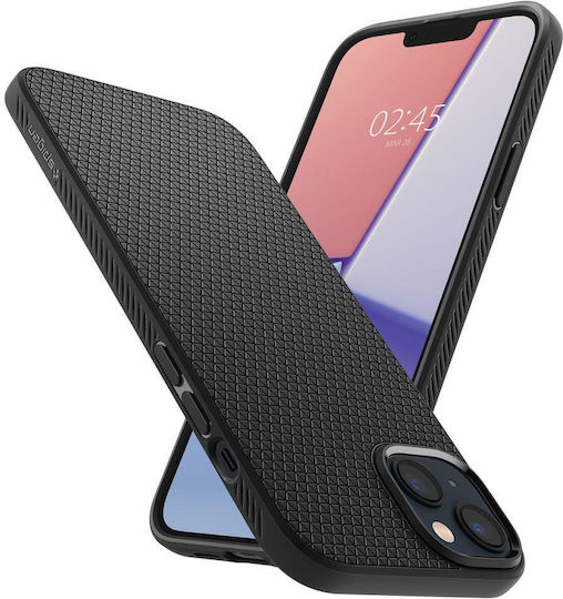 Spigen Liquid Air Umschlag Rückseite Silikon Matte Black (iPhone 14 Plus)