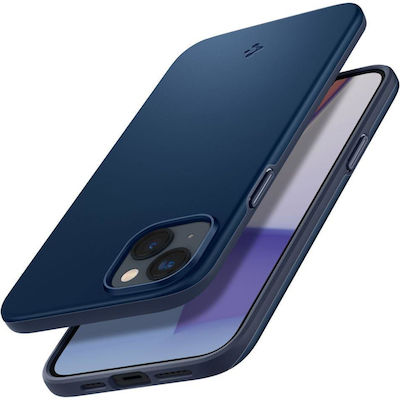 Spigen Thin Fit Plastic Back Cover Durable Navy Blue (iPhone 14 Plus)