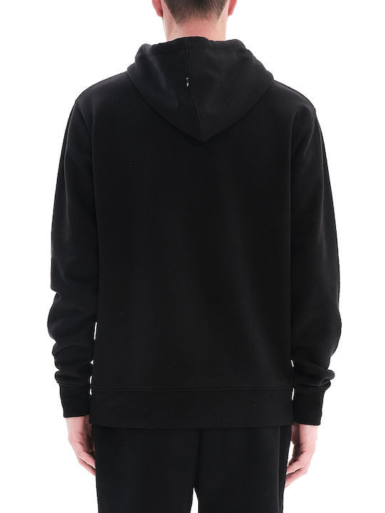 Emerson Men's Sweatshirt with Hood and Pockets Black/Grey