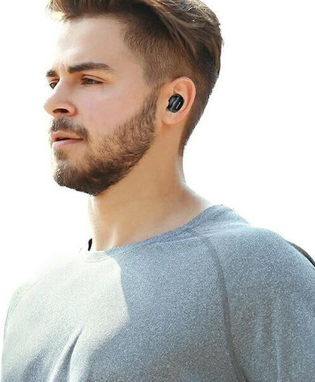Awei T13 Pro In-ear Bluetooth Handsfree Earphones with Sweat Resistance and Charging Case Black