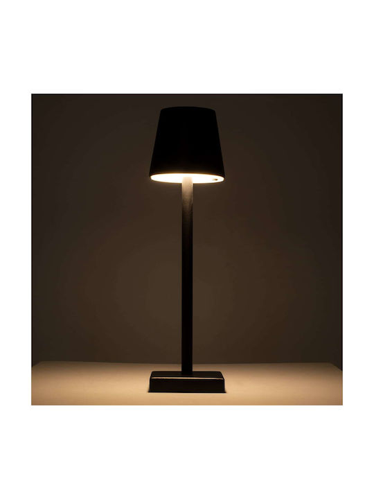 GloboStar Nega Metal Table Lamp LED with Black Shade and Base