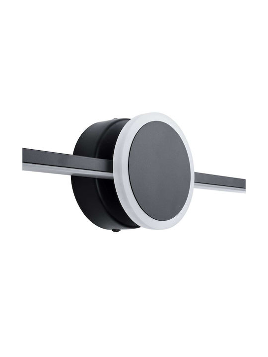 GloboStar Opal Modern Lamp Bathroom with Integrated LED and Natural White Light Black 60x10cm