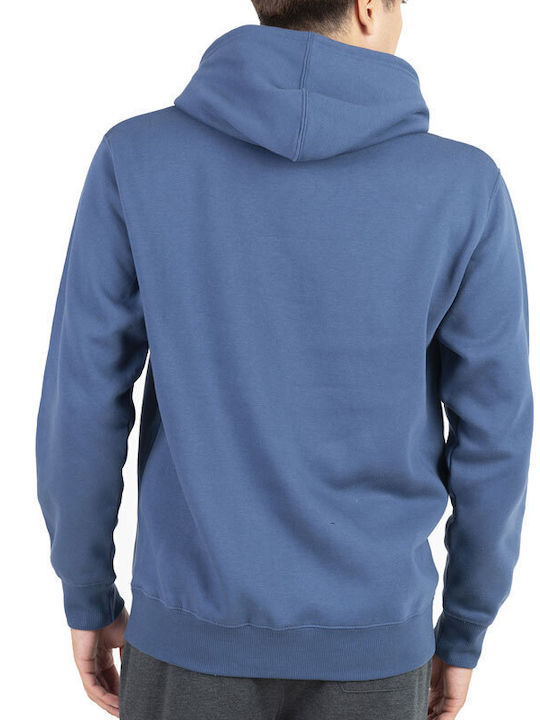 Russell Athletic Men's Sweatshirt with Hood and Pockets Blue