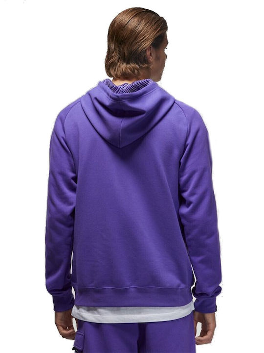 Sweatshirt Fleece with Hood Purple