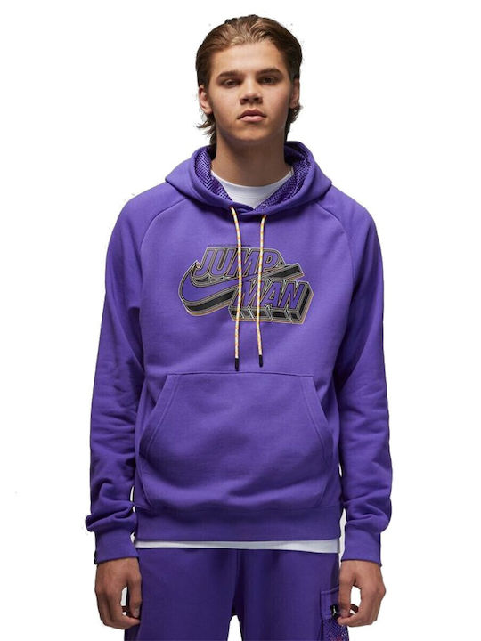Sweatshirt Fleece with Hood Purple