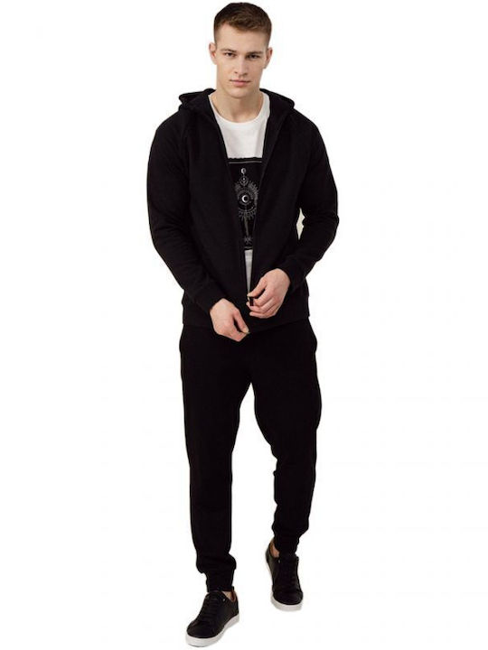 Outhorn Herren Sweatshirt Jacke mit Kapuze und Taschen Schwarz