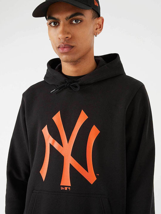 MLB Seasonal Team Logo New York Sweatshirt with Hood Black