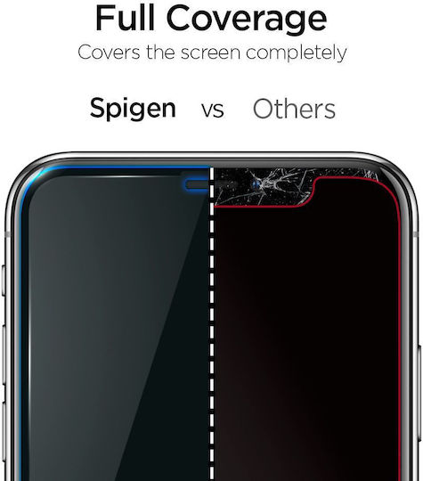 Spigen GLAS.tR ALIGNmaster Full Face Tempered Glass 2τμχ Μαύρο (iPhone 14 Pro Max)