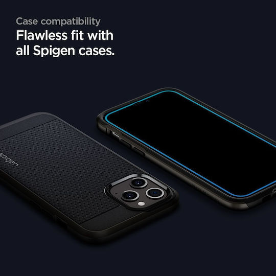 Spigen GLAS.tR ALIGNmaster Full Face Tempered Glass 2τμχ Μαύρο (iPhone 14 Pro Max)