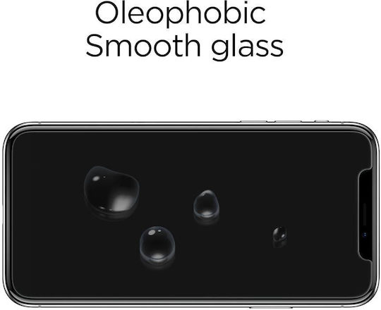 Spigen GLAS.tR Slim Vollflächig gehärtetes Glas (iPhone 14 Pro Max)