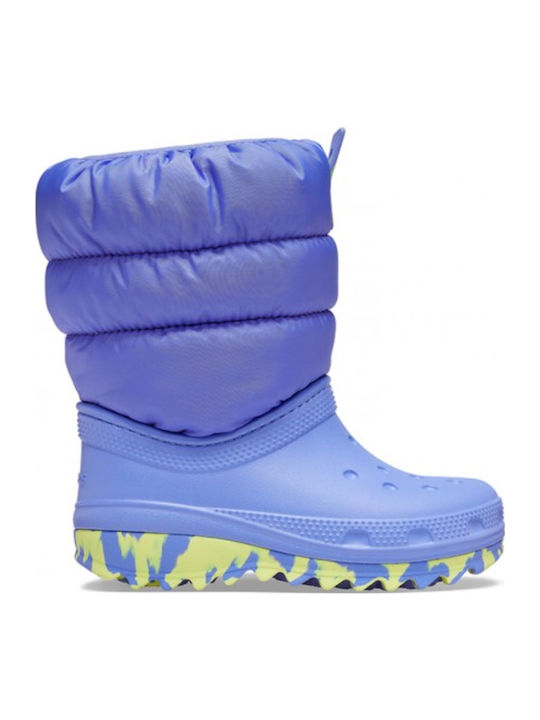 Classic Neo Puff Kids Snow Boots Purple