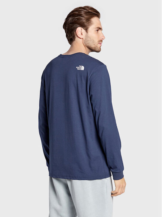 The North Face Simple Dome Men's Long Sleeve Blouse Navy Blue