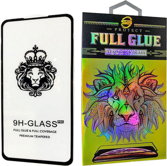 Black Vollkleber Vollflächig gehärtetes Glas (Galaxy A21s)