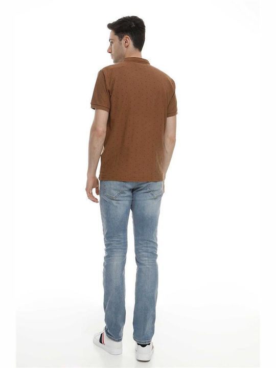 Double S Herren T-Shirt Kurzarm Camel