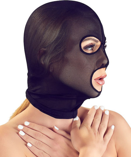 You2Toys Bad Kitty Head Mask Halbtransparent BDSM Maske in Schwarz Farbe