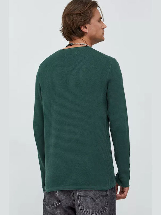 Tom Tailor Men's Long Sleeve Sweater Green