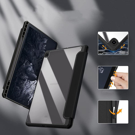 Tech-Protect HYBRID Flip Cover Μαύρη (Galaxy Tab S6 Lite 10.4)