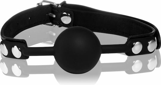 Secretplay Solid Silicone Ball Gag Φίμωτρο σε Μαύρο Χρώμα