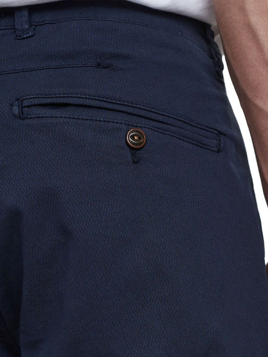 Trousers Chino Elastic Navy Blue
