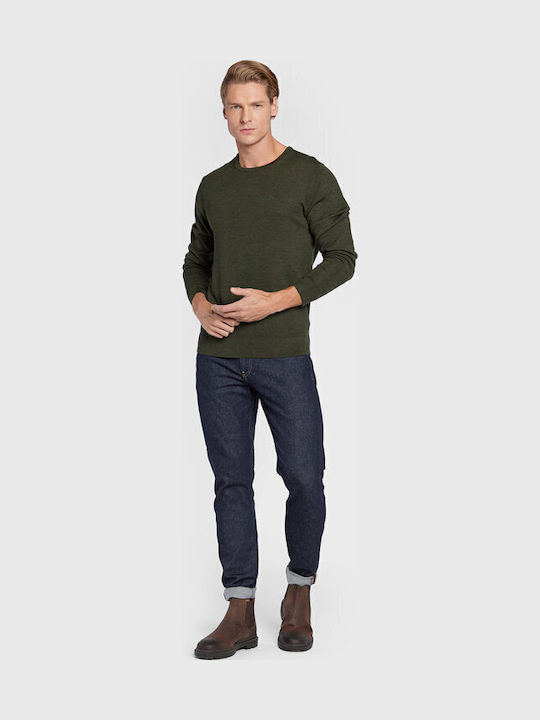 Ανδρικό Παντελόνι Τζιν με Slim Tapered Εφαρμογή Navy Μπλε