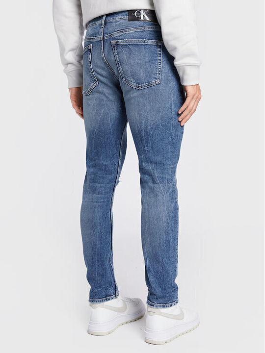 Herren Jeanshose mit Slim Verjüngt Passform Blau