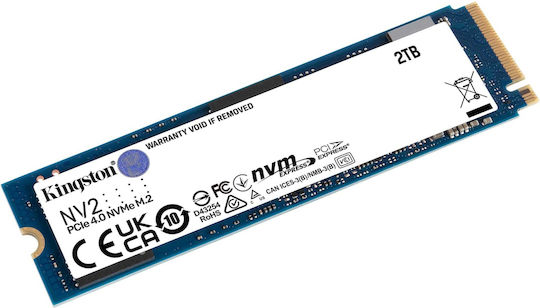 Kingston NV2 SSD 2TB M.2 NVMe PCI Express 4.0 SNV2S/2000G
