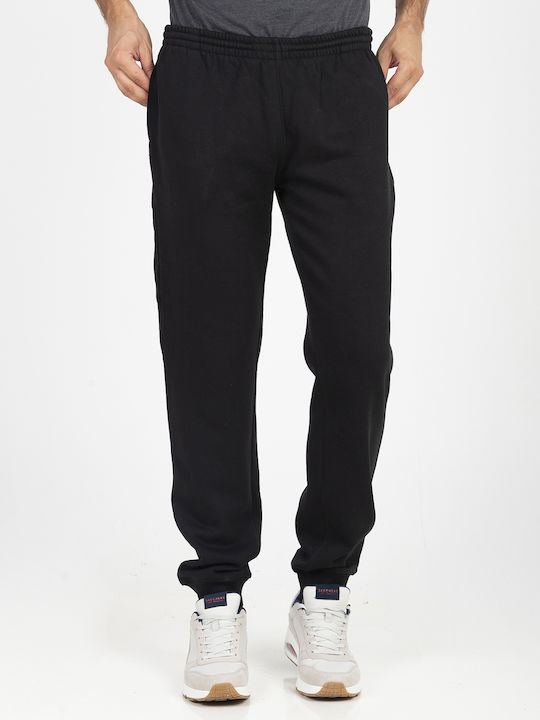 Herren-Sweatpants mit Gummizug Schwarz
