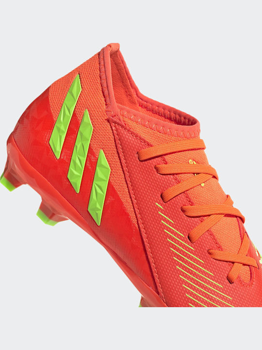 Predator Edge 3 Kids Molded Soccer Shoes Solar Red / Solar Green / Core Black