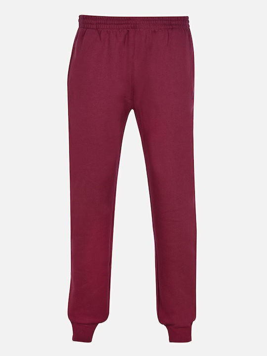 Jogginghose mit Gummizug Burgundisch