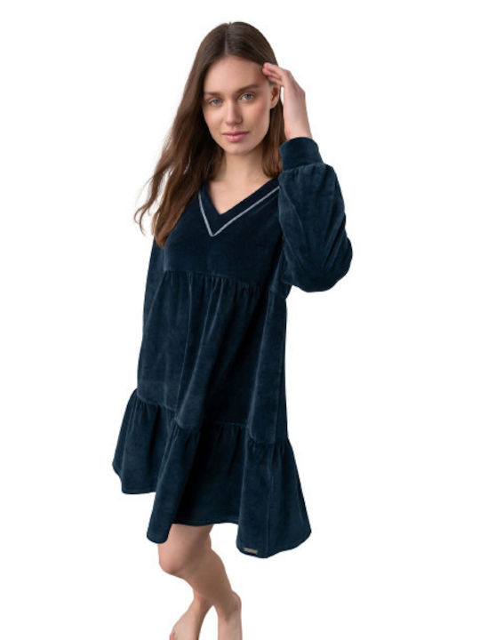 Vamp Winter Cotton Women's Nightdress Raf Bering