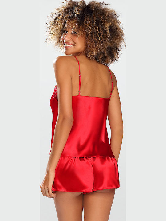 Dkaren Sommer Babydoll Rot Matilda