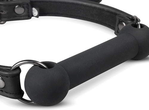 Easytoys Silicone Bit Gag Φίμωτρο σε Μαύρο Χρώμα