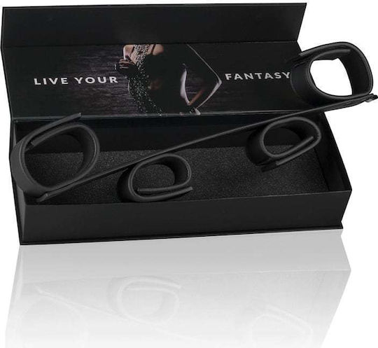 Easytoys Wrist & Ankle Bondage Bar Ιμάντες Ακινητοποίησης σε Μαύρο Χρώμα