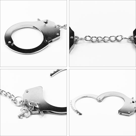 Lovetoy Fetish Pleasure Metal Hand Cuffs Handcuffs in Silver Color