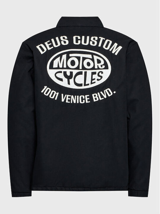 Herren Jacke Lässig Schwarz