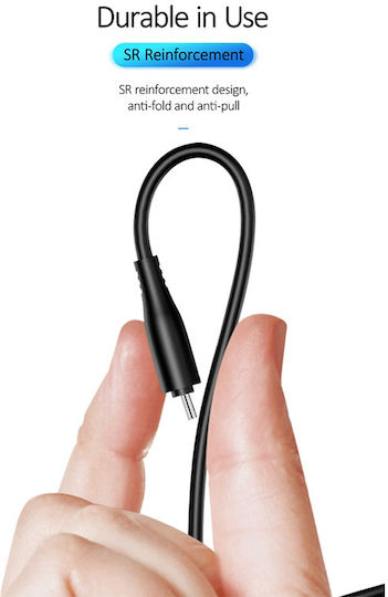 Usams US-SJ267 USB 2.0 Cable USB-C Male - USB-A 10W Black 1m SJ267USB01