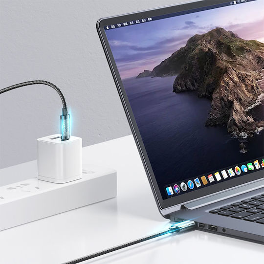 Joyroom S-CL020A20 Braided USB-C to Lightning Cable 20W Μπλε 2m