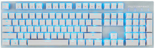 Motospeed GK89 Ασύρματο Gaming Μηχανικό Πληκτρολόγιο με Outemu Brown διακόπτες και Φωτιζόμενα πλήκτρα (International English) Λευκό