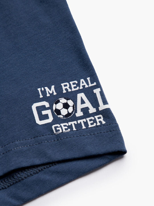 Minerva Real Goal Getter Παιδικό Μποξεράκι Μπλε